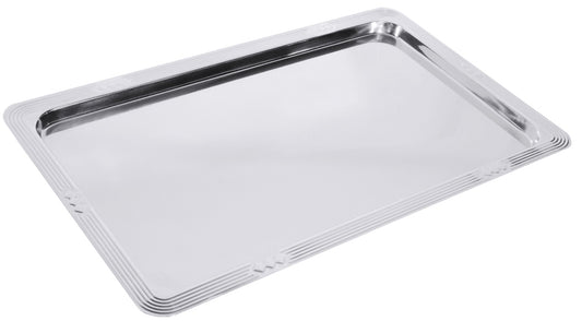 Metalltablett für Gastronomiebedarf.