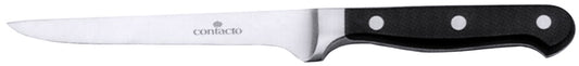 Schwarzes Küchenmesser mit Metallklinge.