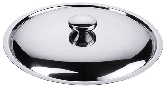 Edelstahl-Topfdeckel für Gastronomiebedarf.