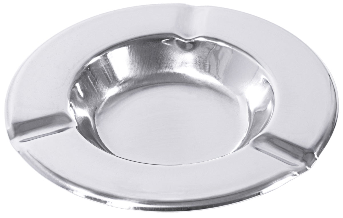 Metallaschenbecher mit Zigarettenablagen.