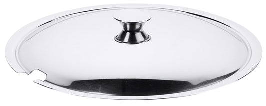 Edelstahl-Topfdeckel für Gastronomiebedarf.