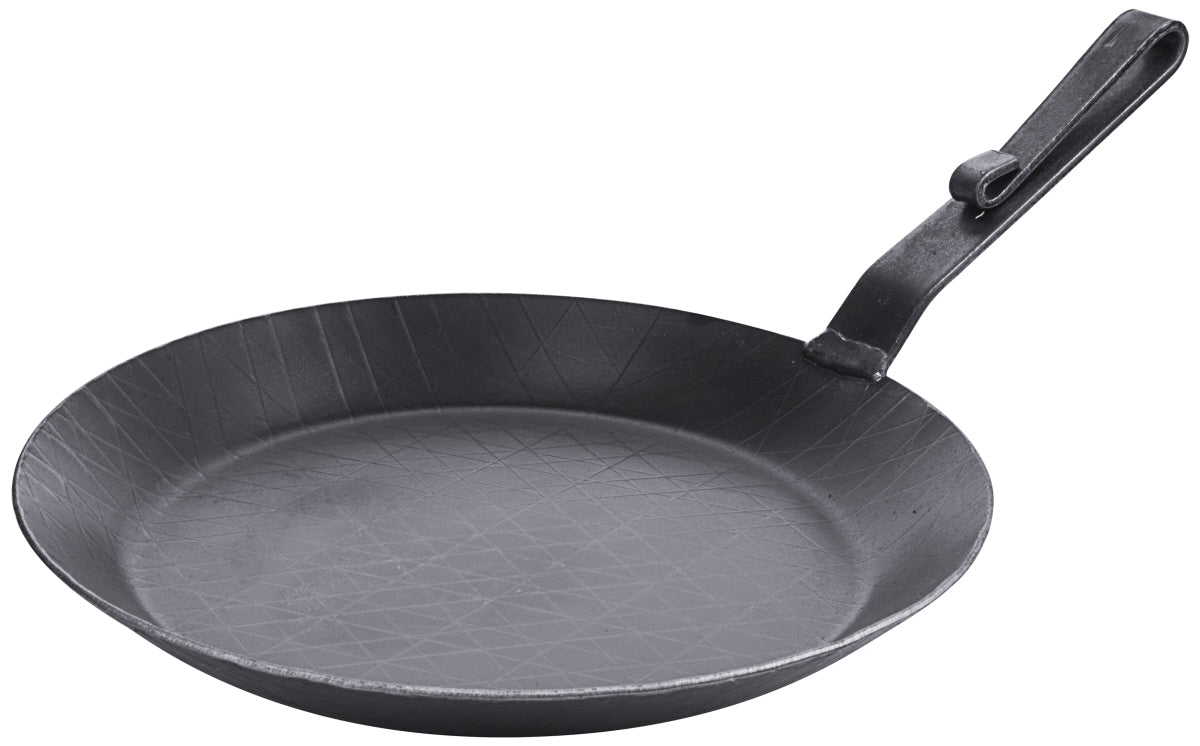 Schwarze Gusseisenpfanne