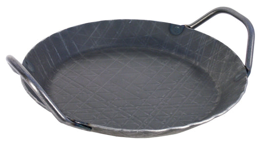 Servierpfanne aus Metall mit Griffen