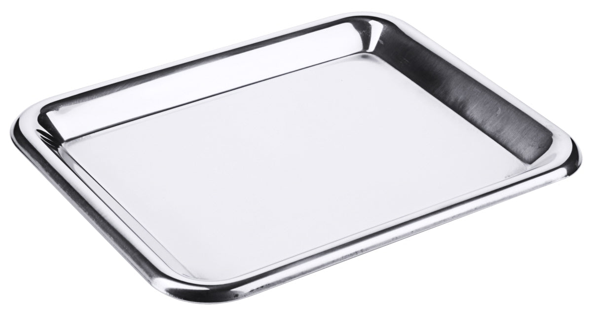 Metalltablett für Gastronomiebedarf.