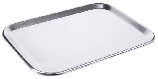 Metalltablett für Gastronomiebedarf.