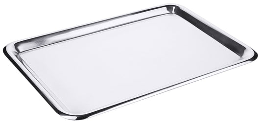 Metalltablett für Gastronomiebedarf.