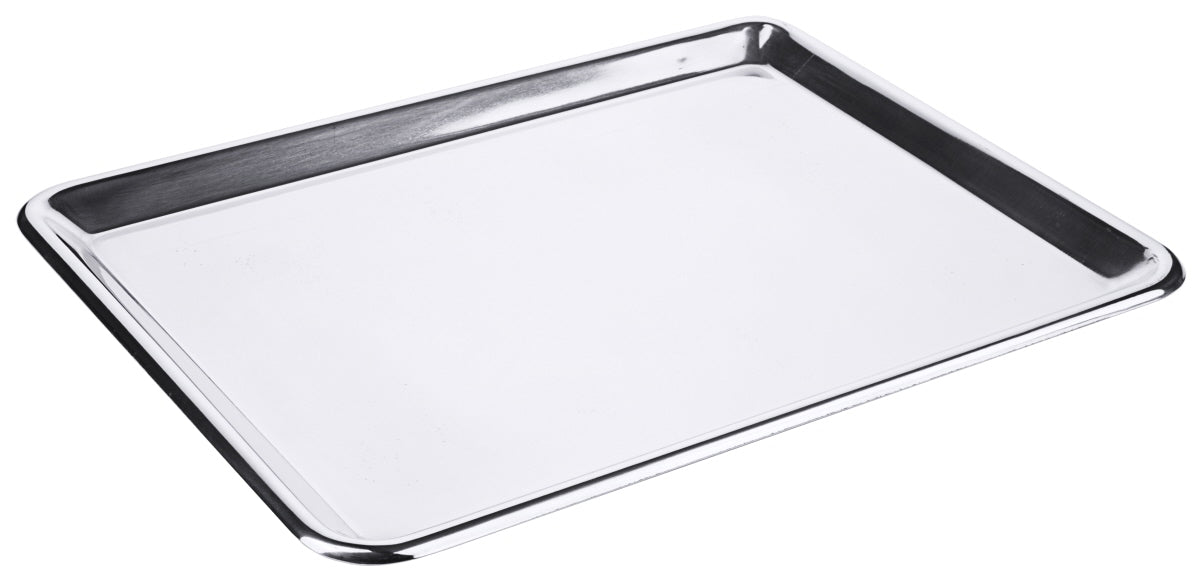 Metalltablett für Gastronomiebedarf.