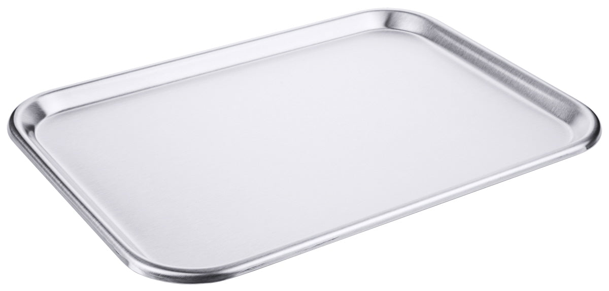 Metalltablett für Gastronomiebedarf.