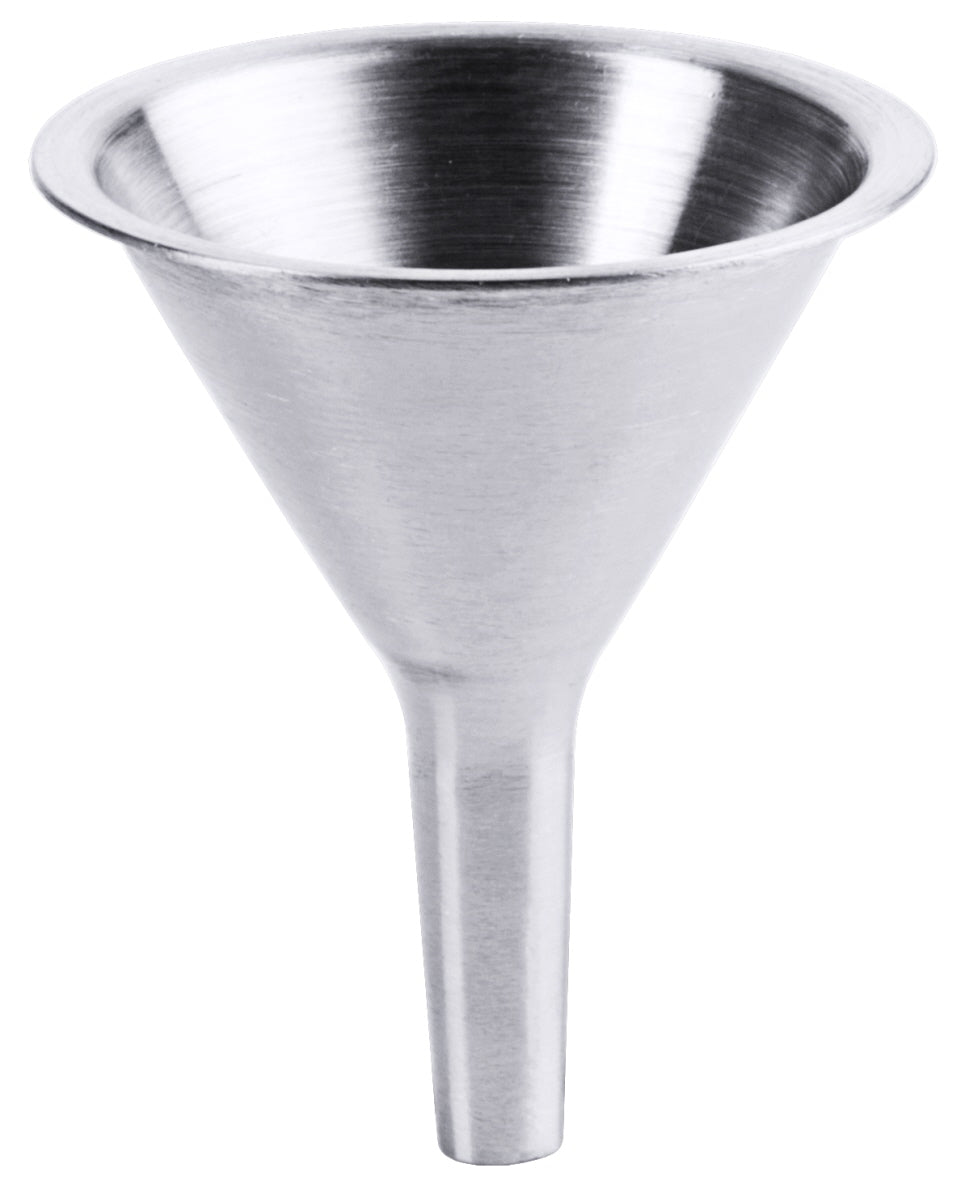 Metalltrichter für Flüssigkeiten.