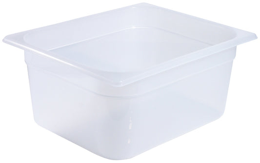 Transparente GN-Behälter für Gastronomie.