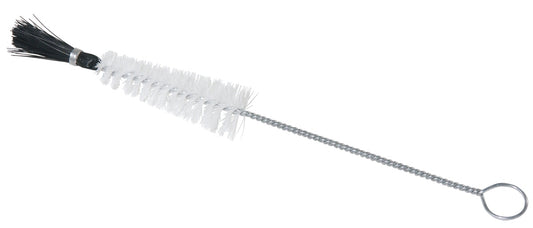 Flaschenbürste mit Metallgriff.