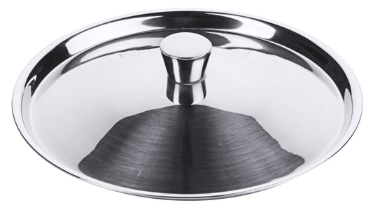 Edelstahl-Topfdeckel für Gastronomiebedarf.