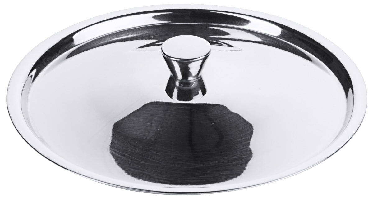 Edelstahl-Deckel für Gastronomiebedarf.