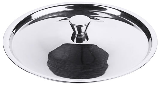 Edelstahl-Deckel für Gastronomiebedarf.