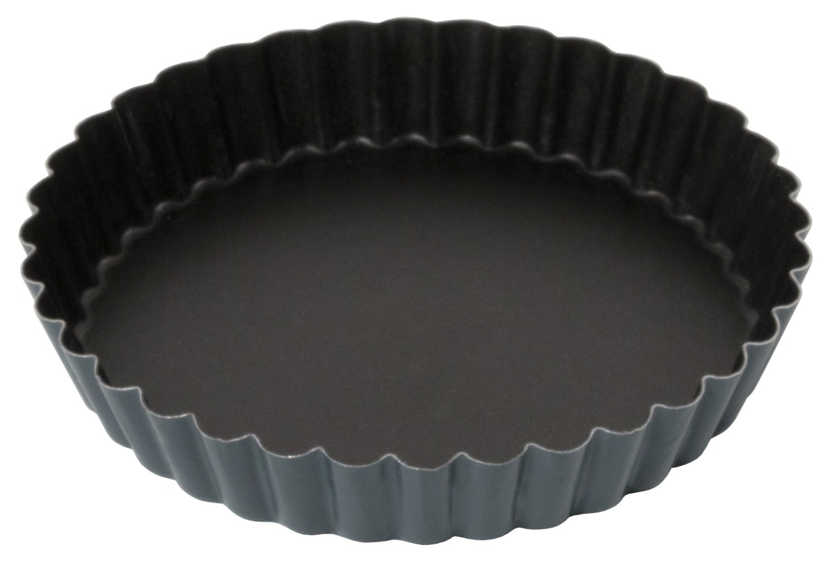 Schwarze Tarteform aus Metall