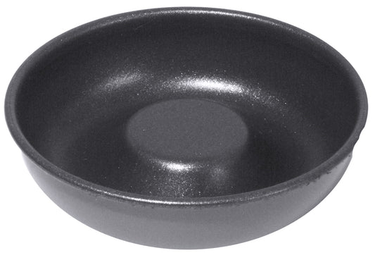 Schwarze, runde Backform für Gastronomie.
