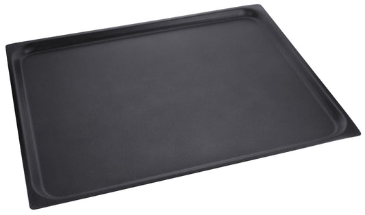 Schwarzes Backblech für Gastronomie.