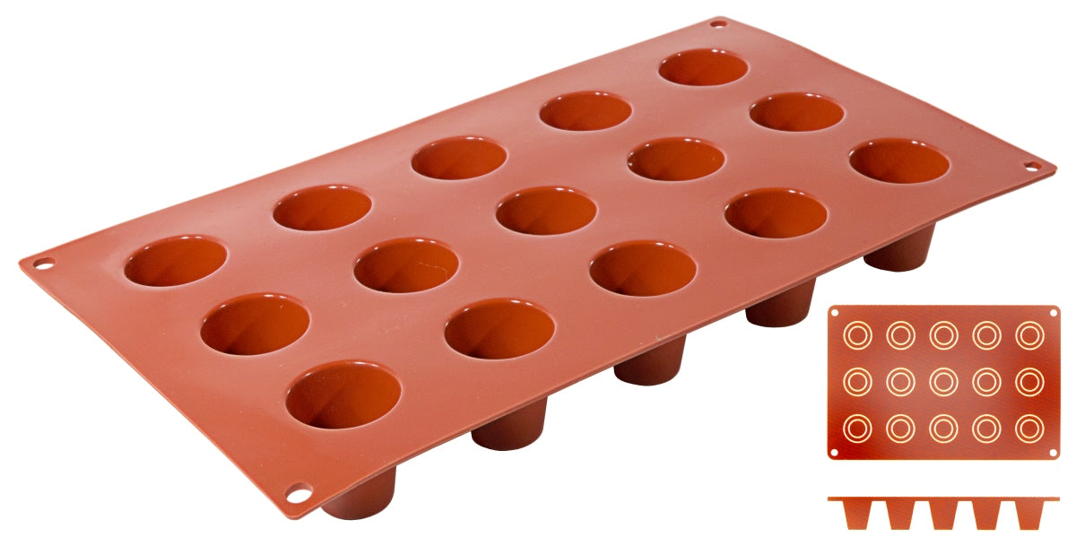 Silikon-Backform mit mehreren Mulden.