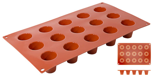 Silikon-Backform mit mehreren Mulden.