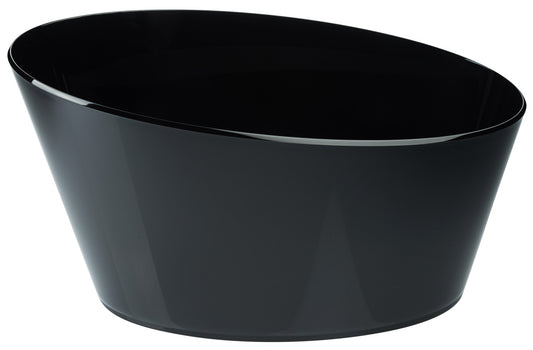 Schwarze Schüssel für Gastronomiebedarf.