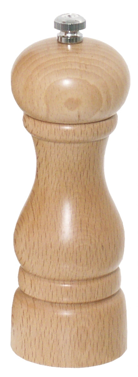 Holz-Pfeffermühle für Gastronomiebedarf.