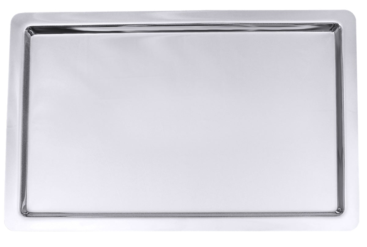 Metalltablett für Gastronomiebedarf.
