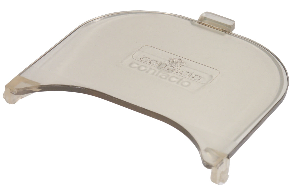 Transparenter Kunststoffdeckel mit Logo.