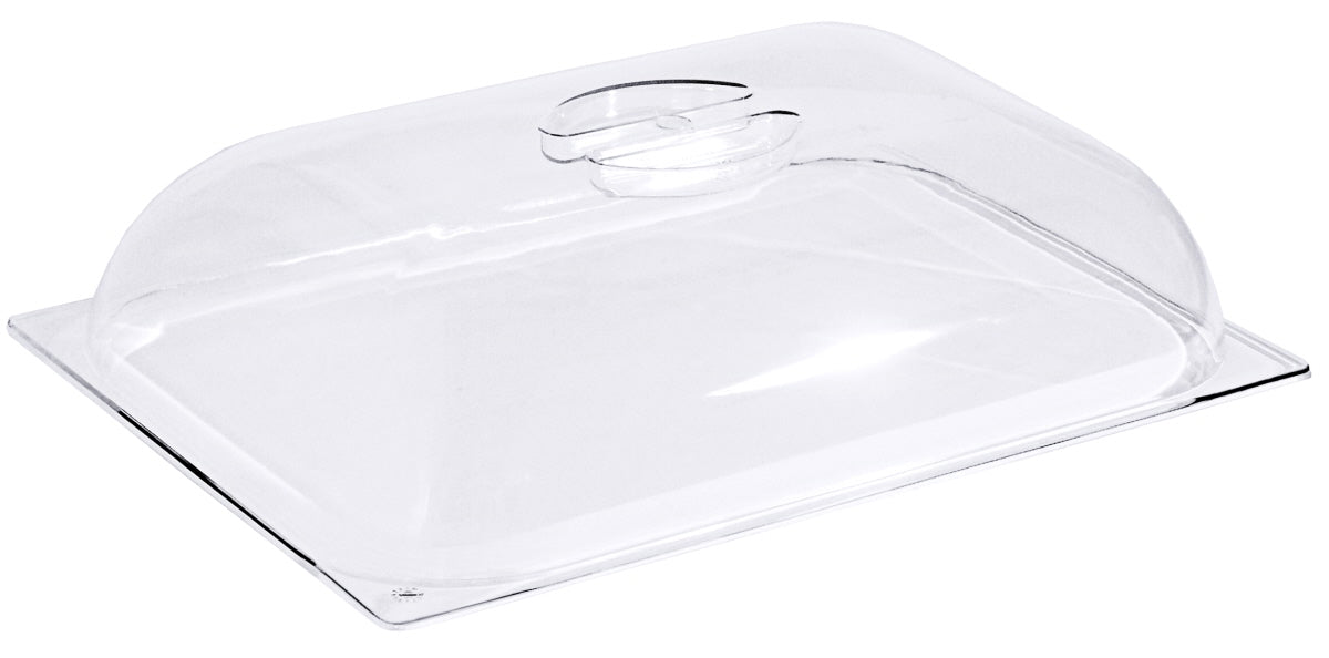 Transparente Abdeckhaube für Speisen.
