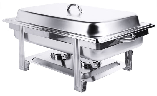 Chafing Dish aus Edelstahl.