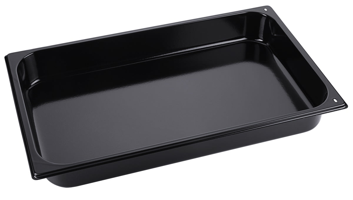 Schwarze GN-Behälter für Gastronomie.