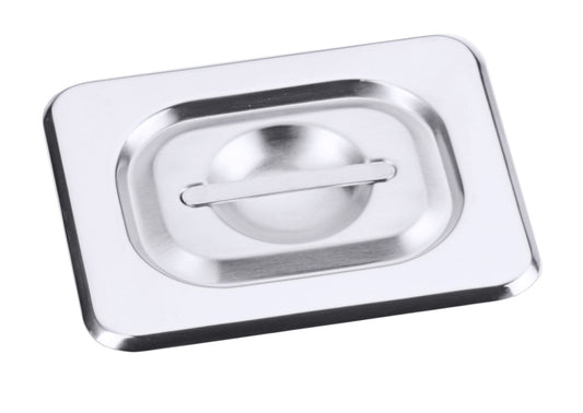 Edelstahl-Gastronorm-Deckel mit Griff.