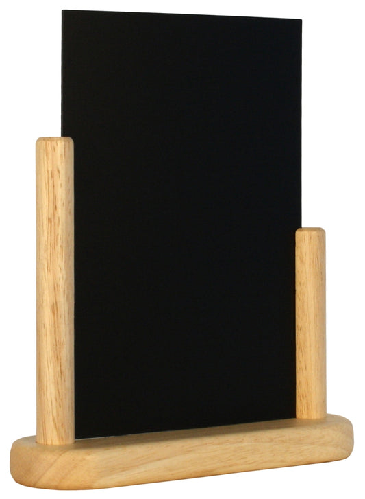 Leere Tafel mit Holzrahmen.