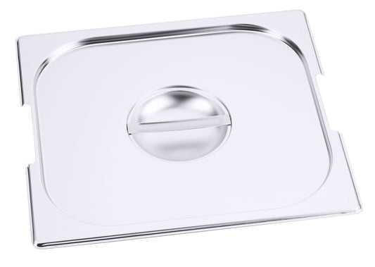 Edelstahl-Gastronorm-Deckel mit Griff.