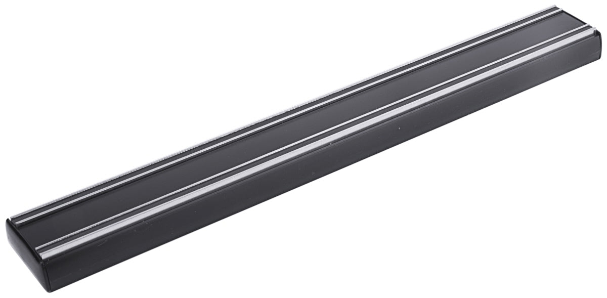 Schwarzes Messer-Magnetleiste für Küche.