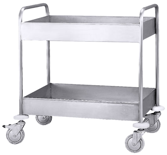 Abräumwagen aus Edelstahl