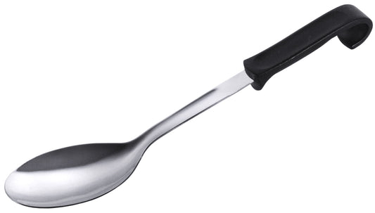 Löffel mit schwarzem Griff.