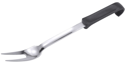Fleischgabel mit schwarzem Griff.