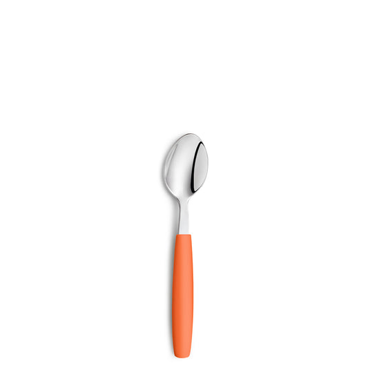 Löffel mit orangeem Griff