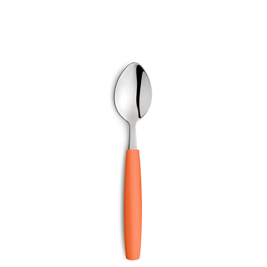 Löffel mit orangeem Griff