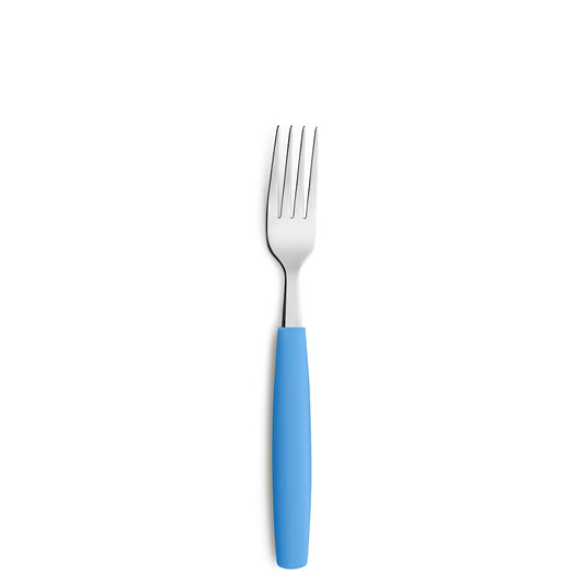 Gabel mit blauer Griff