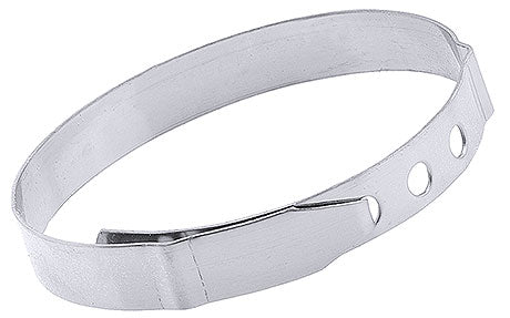 Metallring mit Löchern, silber.