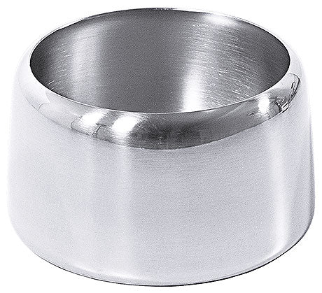 Silberner Edelstahl-Serviettenring für Gastronomie.