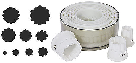 Runde Ausstechformen in verschiedenen Größen.