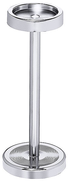 Silberner Aschenbecher auf Ständer.