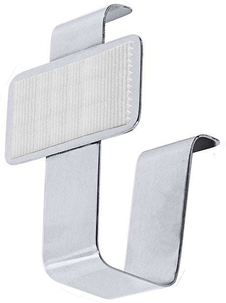 Metallhaken mit Klebefläche.