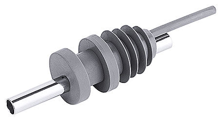 Küchenutensil, grauer Silikonflaschenverschluss.