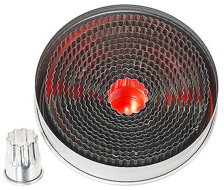 Runde Ausstechformen aus Metall.