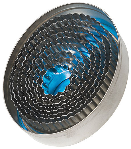 Runde Ausstechformen aus Metall.