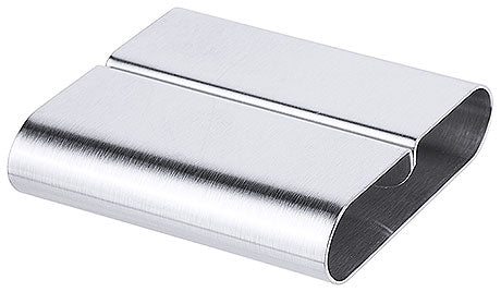 Metallischer Tischkartenhalter, gebogen.