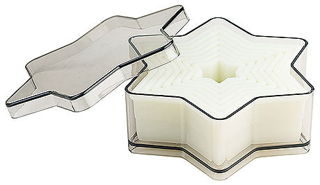 Sternförmige Ausstechformen in Box.